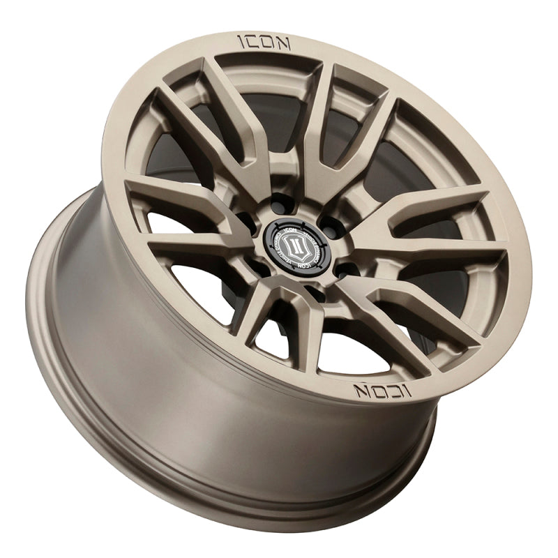 ICON Vector 6 17x8.5 6x5.5 0mm Offset 4.75in BS 106.1mm Bore Bronze Wheel - eliteracefab.com