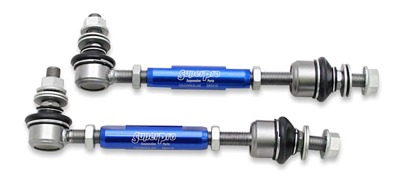 SuperPro 2003 Lexus GX470 Base Rear HD Adjustable End Link Set - 12mm Studs - eliteracefab.com