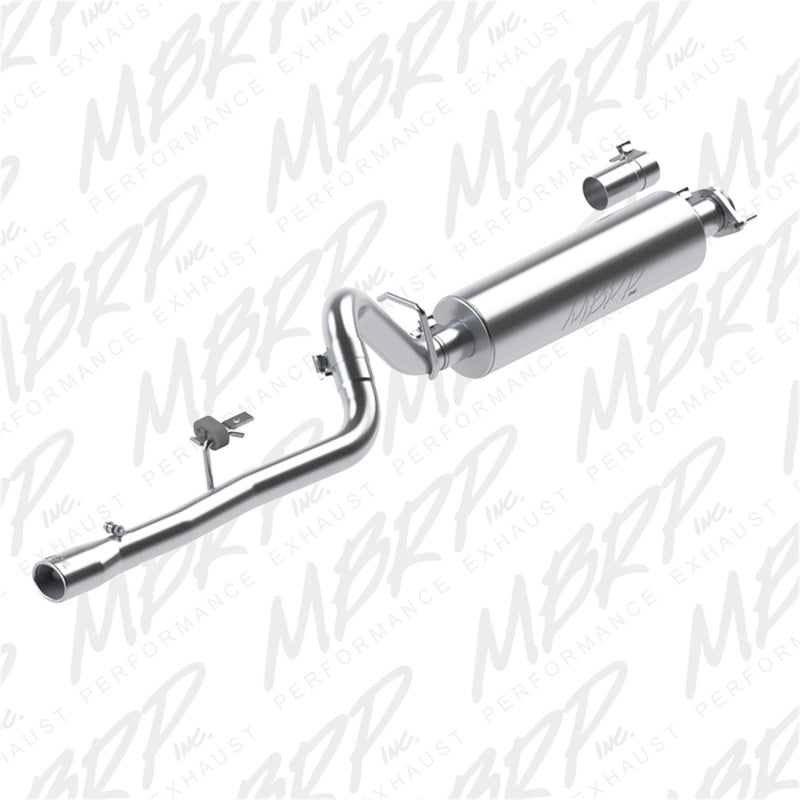 MBRP 86-00 Jeep 2.5L Cherokee 2.5in Cat Back Single T409 - eliteracefab.com