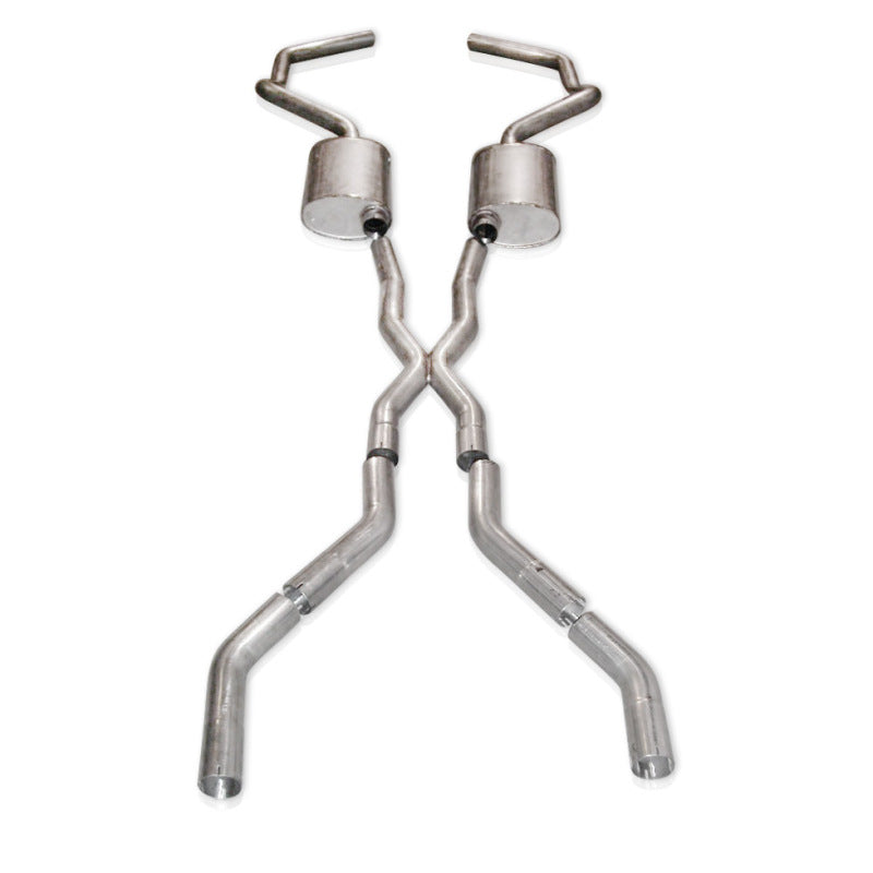 Stainless Works Chevy Camaro 1967-69 Exhaust 2.5in Stainless with X-Pipe Stainless Works