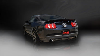 Corsa 11-12 Ford Mustang Shelby GT500 5.4L V8 Black Sport Axle-Back Exhaust CORSA Performance