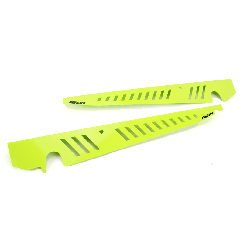 Perrin Neon Yellow Fender Shroud Kit for 2015+ Subaru WRX and 2015+ STI - eliteracefab.com