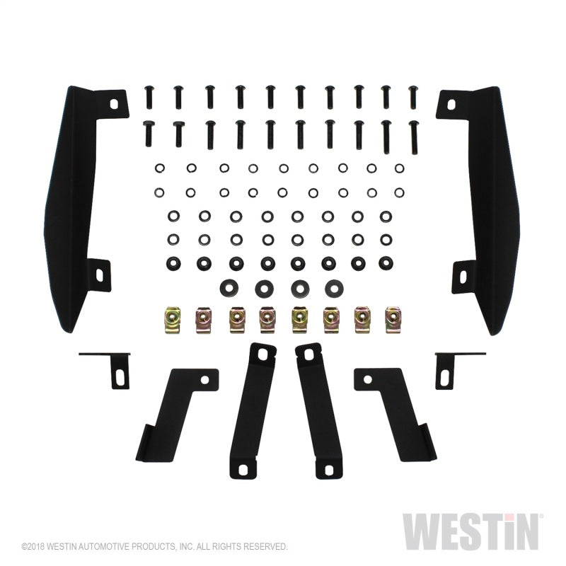 Westin 07-18 Jeep Wrangler JK Inner Fenders - Front - Textured Black - eliteracefab.com