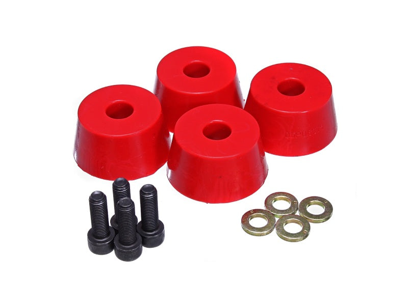 Energy Suspension 96-02 Toyota 4Runner Front Hyper Flex Red Bump Stop Set - eliteracefab.com