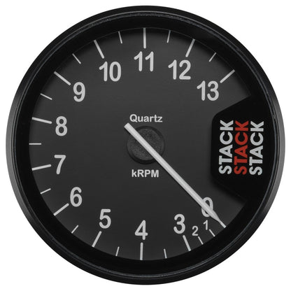 Autometer Stack Clubman Tachometer 80mm 0-3-13K RPM - Black ST200-0313