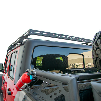 DV8 Offroad 07-18 Jeep Wrangler JK 4 DR / JL 2 DR & JT / 18+ Gladiator Roof Rack - eliteracefab.com