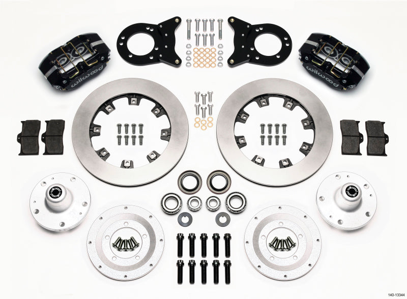 Wilwood Dynapro Dust-Boot Front Kit 12.19in 1965-1969 Mustang Disc & Drum Spindle Wilwood