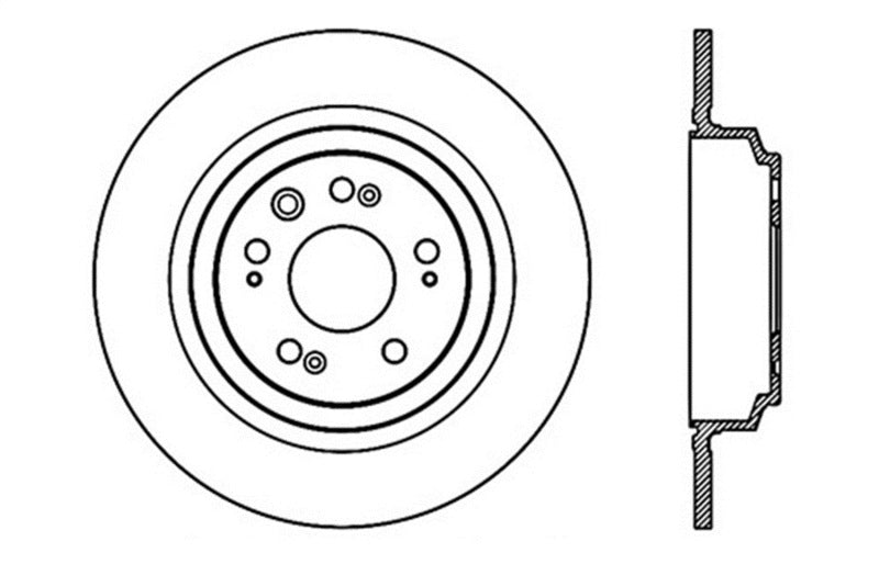 StopTech Slotted & Drilled Sport Brake Rotor - eliteracefab.com