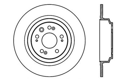 StopTech Slotted & Drilled Sport Brake Rotor - eliteracefab.com