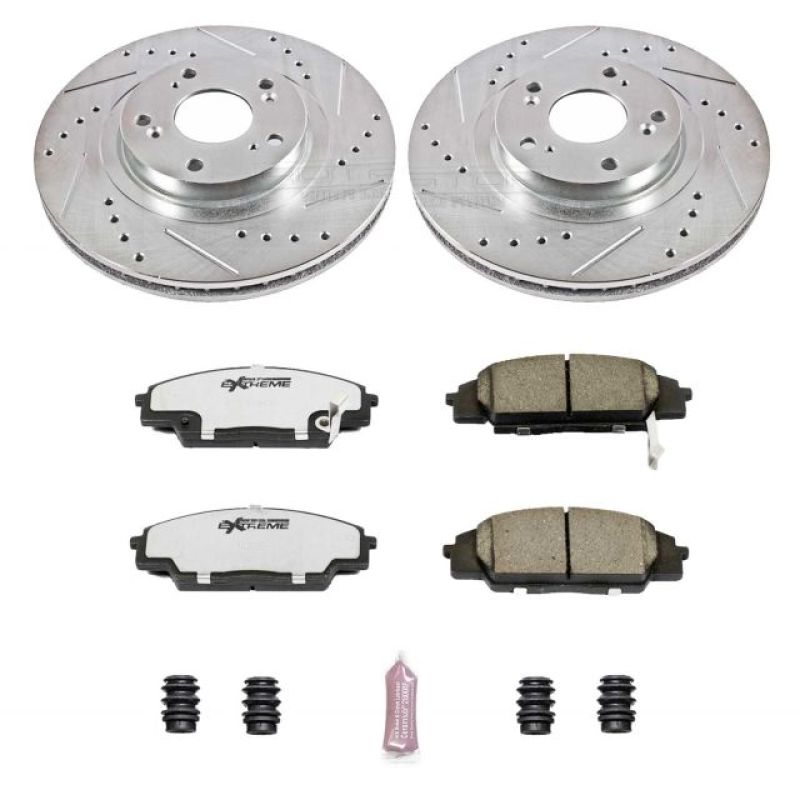 Power Stop 02-06 Acura RSX Front Z26 Street Warrior Brake Kit - eliteracefab.com