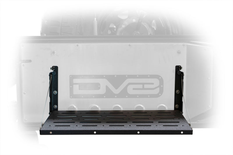 DV8 Jeep JK Tailgate Mounted Table (Trail Table) - Black TTJK-01