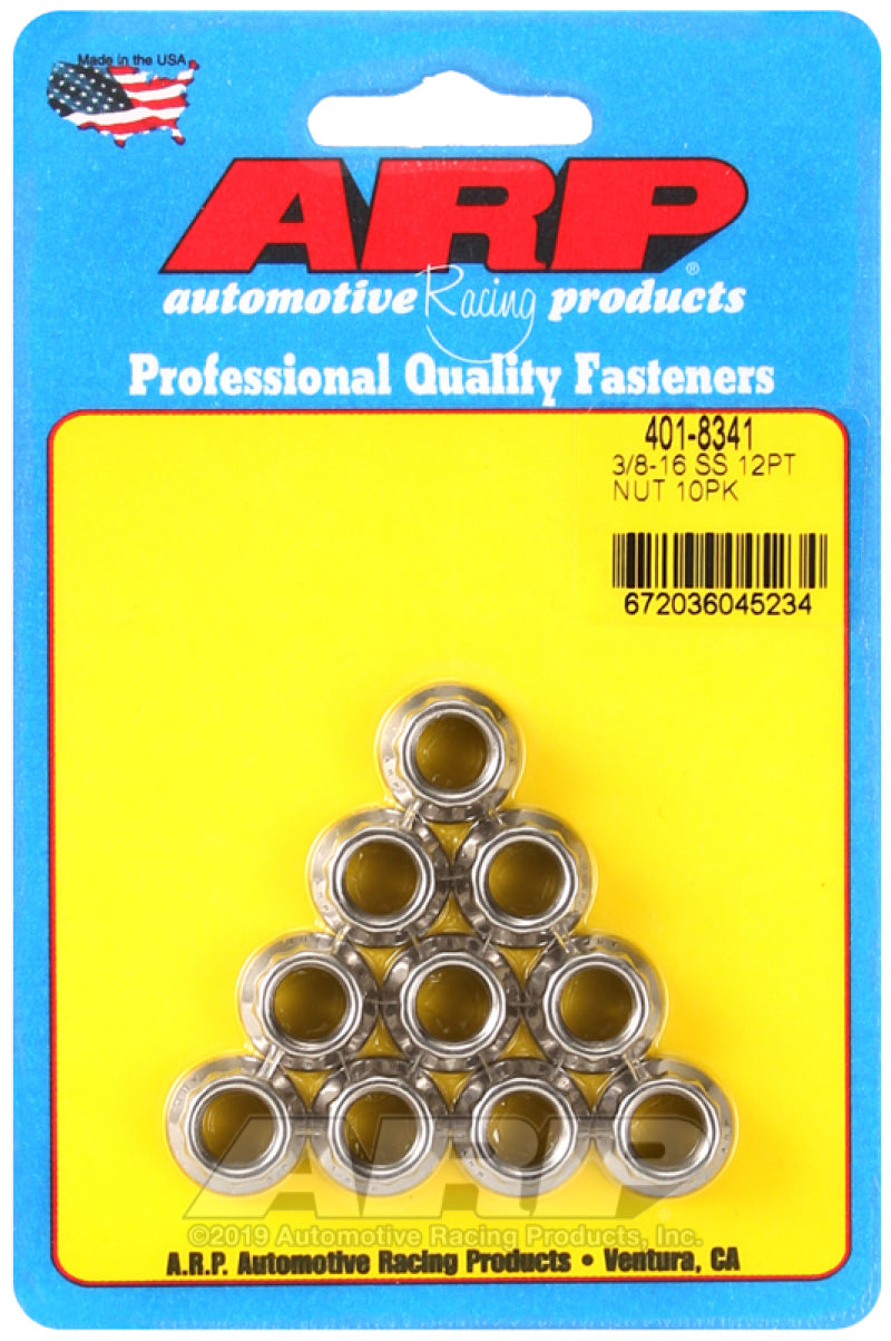 ARP 3/8-16 12PT SS - 10 PK ARP