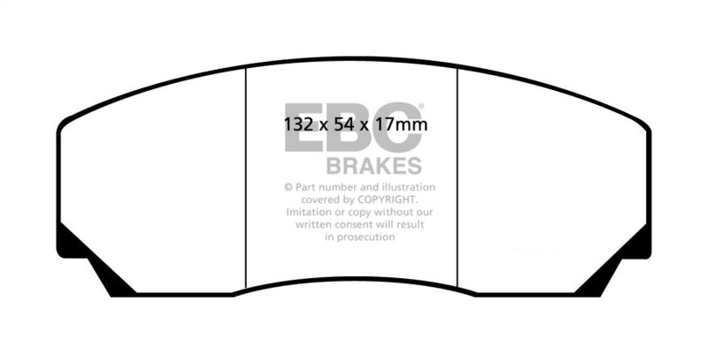 EBC 90-00 Aston Martin Vantage 5.3 (Twin Supercharged)(AP) Bluestuff Front Brake Pads - eliteracefab.com