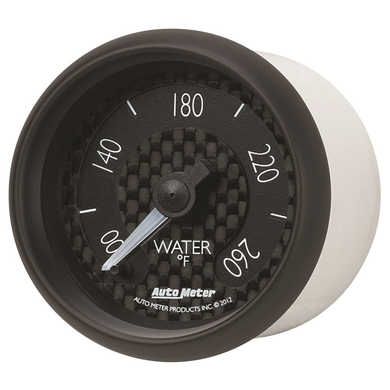 Autometer GT Series 52mm Full Sweep Electronic 100-260 Deg F Water Temperature Gauge 8055