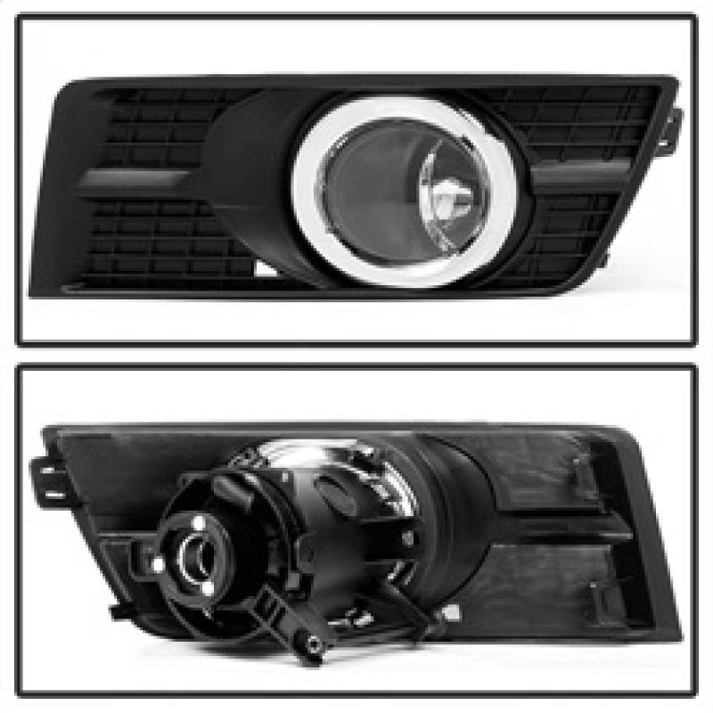 Spyder Cadillac SRX 2010-2015 OEM Style Fog Lights W/Universal Switch Clear FL-CASRX10-C - eliteracefab.com