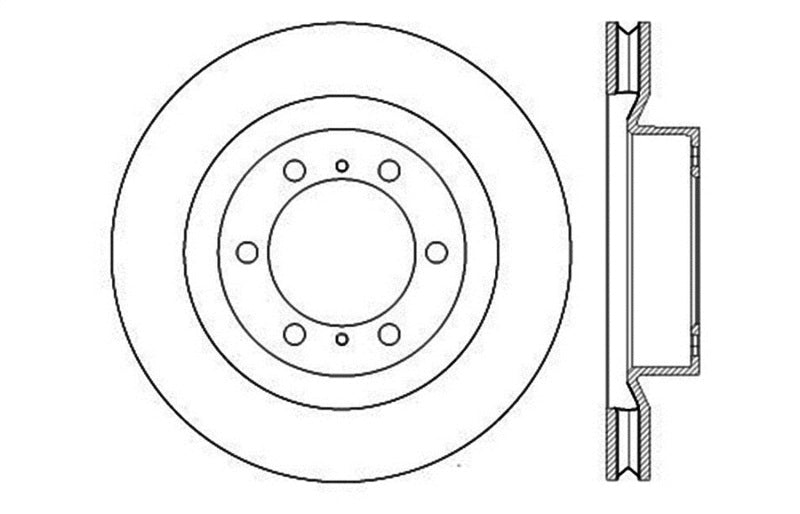 StopTech Slotted & Drilled Sport Brake Rotor - eliteracefab.com