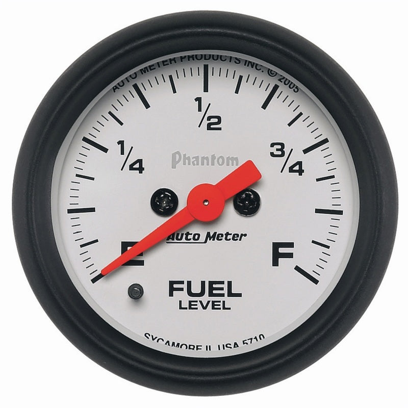 Autometer Phantom 52mm Full Sweep Electronic Fuel Level Programmable Empty-Full Range 5710