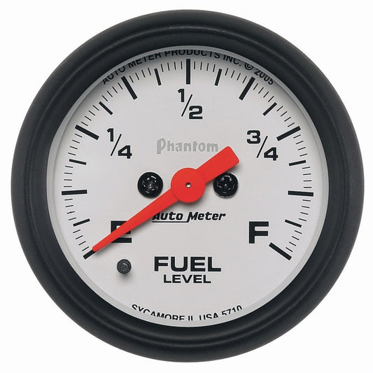 Autometer Phantom 52mm Full Sweep Electronic Fuel Level Programmable Empty-Full Range 5710