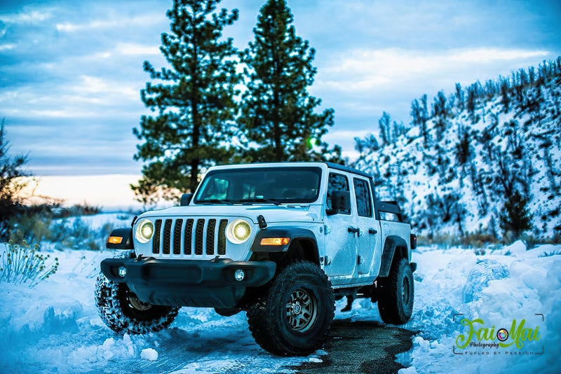 Oracle Jeep JL/Gladiator JT Oculus Switchback Bi-LED Projector Headlights - Amber/White Switchback - eliteracefab.com