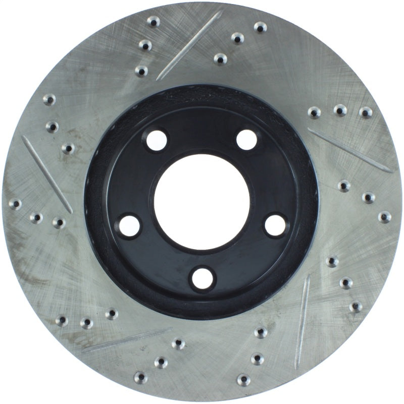 StopTech 94-04 Ford Mustang (exc Cobra & Bullitt) Front Left Slotted & Drilled Rotor Stoptech