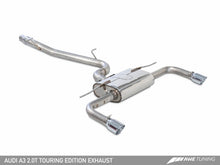 Load image into Gallery viewer, AWE Tuning Audi 8V A3 Touring Edition Exhaust - Dual Outlet Diamond Black 90 mm Tips - eliteracefab.com