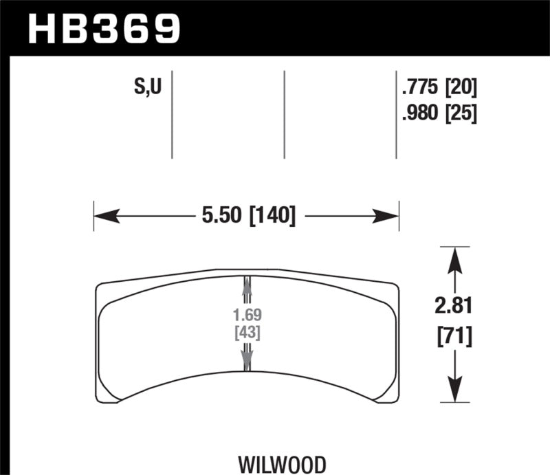 Hawk Performance DTC-70 Brake Pads - HB369U.980