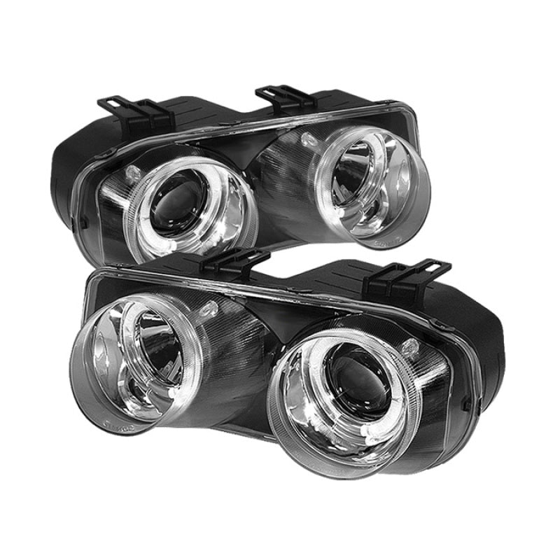 Spyder Acura Integra 94-97 Projector Headlights LED Halo -Chrome High H1 Low 9006 PRO-YD-AI94-HL-C - eliteracefab.com