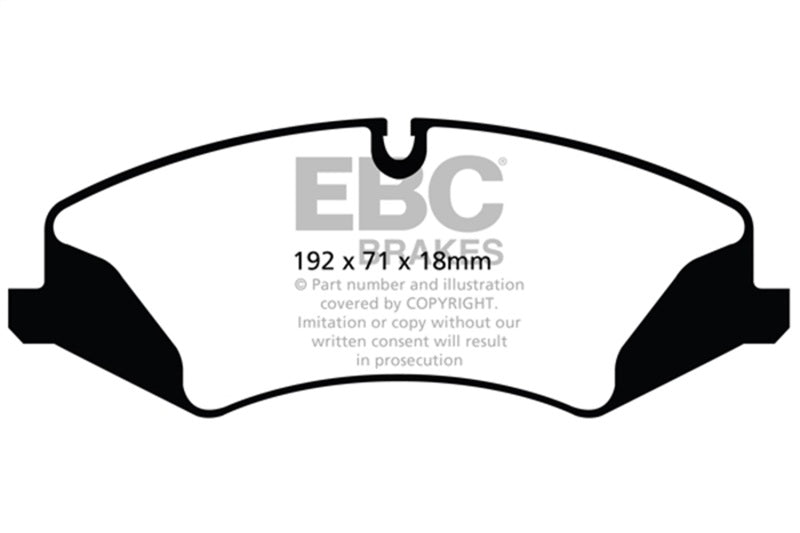 EBC 14+ Land Rover LR4 3.0 Supercharged Greenstuff Front Brake Pads - eliteracefab.com