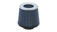 Load image into Gallery viewer, Vibrant Open Funnel Perf Air Filter (5in Cone O.D. x 5in Tall x 4.5in inlet I.D.) Chrome Filter Cap - eliteracefab.com