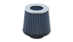 Vibrant Open Funnel Perf Air Filter (5in Cone O.D. x 5in Tall x 3in inlet I.D.) - Chrome Filter Cap - eliteracefab.com