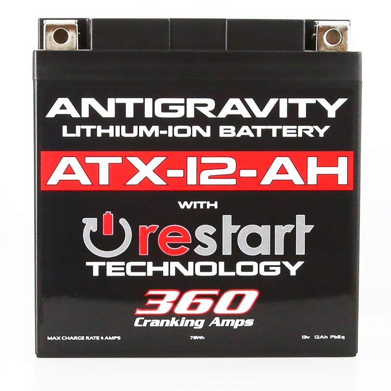 Antigravity YTX12B-BS Lithium Battery w/Re-Start Antigravity Batteries