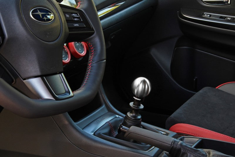 Perrin 15+ WRX w/ Rattle Fix Ball 2.0in Brushed Stainless Steel Shift Knob - eliteracefab.com