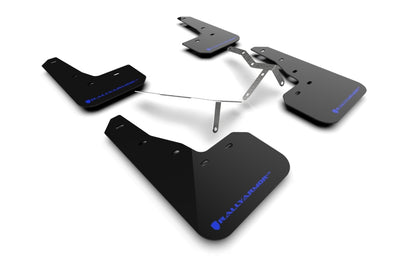 Rally Armor 2022 Honda Civic (Incl. Si/Sport/Touring) Black UR Mud Flap w/ Blue Logo - eliteracefab.com