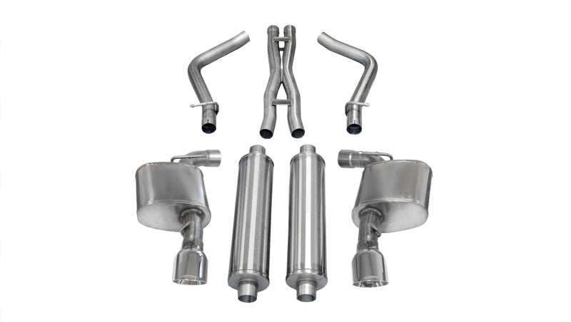 Corsa 12-13 Dodge Charger SRT-8 6.4L V8 Polished Xtreme Cat-Back Exhaust - eliteracefab.com