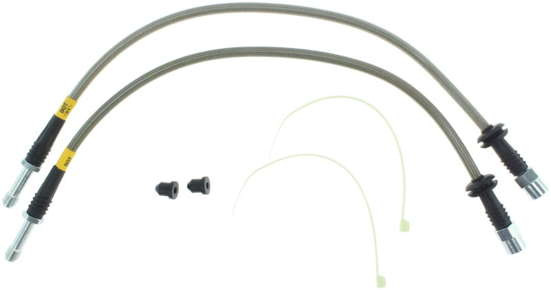 STOPTECH 94-98 VW GOLF FRONT STAINLESS STEEL BRAKE LINE KIT, 950.33011 - eliteracefab.com