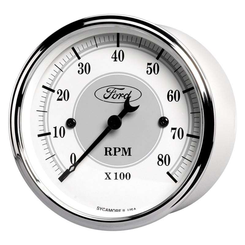 Autometer 3 1/8in In-Dash 8000 RPM Incandescent Flood Lit Tachometer 880088