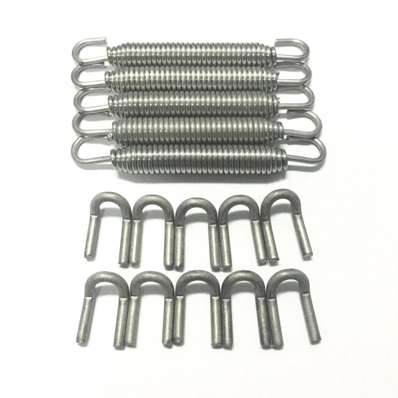 Ticon Industries Black Silicone Titanium Spring Tab and Spring Kit (10 Tabs/5 Springs) - 5 Pack - eliteracefab.com