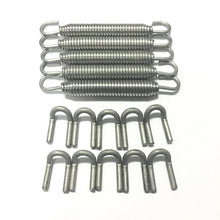 Load image into Gallery viewer, Ticon Industries Black Silicone Titanium Spring Tab and Spring Kit (10 Tabs/5 Springs) - 5 Pack - eliteracefab.com