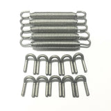 Ticon Industries Green Silicone Titanium Spring Tab and Spring Kit (10 Tabs/5 Springs) - 5 Pack