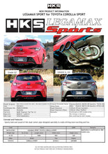 Load image into Gallery viewer, HKS Legamax Sport Catback Exhaust Toyota Corolla Sport 18-19 - eliteracefab.com