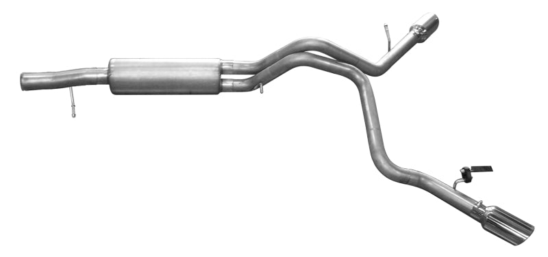 Gibson 11-14 Cadillac Escalade Base 6.2L 3.5in/3in Cat-Back Dual Extreme Exhaust - Stainless Gibson