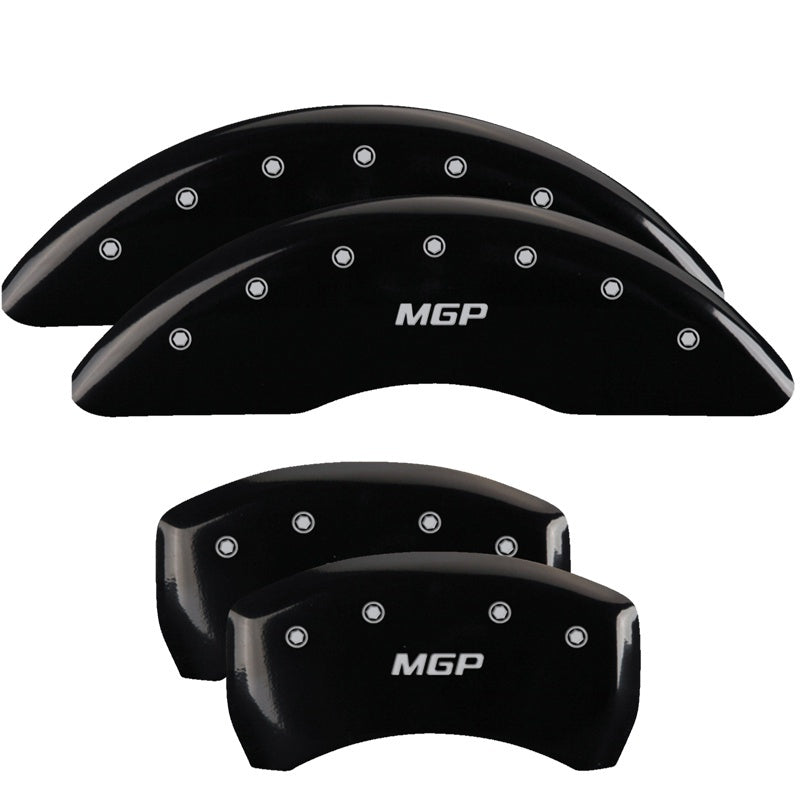 MGP 4 Caliper Covers Engraved Front 2015/Mustang Engraved Rear 2015/Bar & Pony ylw finish black ch - eliteracefab.com