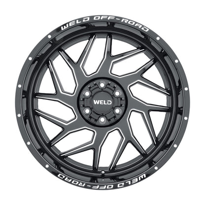 Weld Off-Road W117 20X10 Fulcrum 5X127 5X139.7 ET-18 BS4.75 Gloss Black MIL 87.1