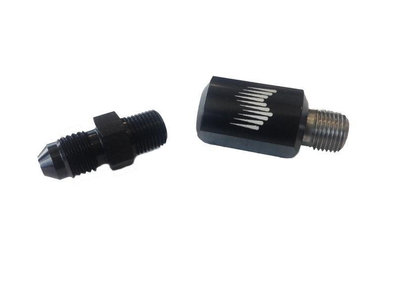 Snow Performance 1/8in. NPT Female to 4AN Male Low Profile Water Nozzle Holder 4AN Elbow - eliteracefab.com