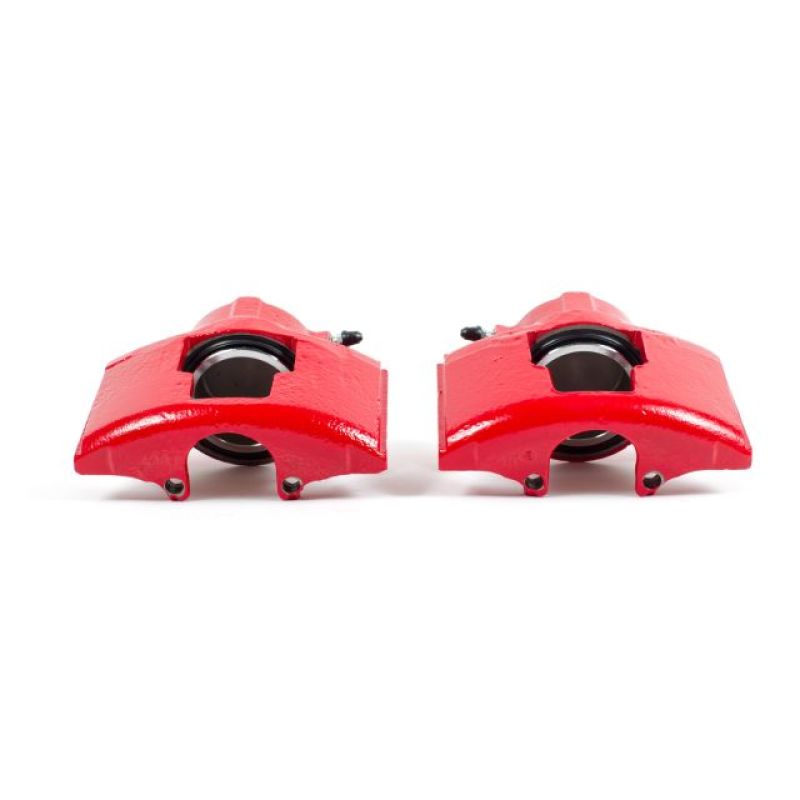 Power Stop 90-00 Chevrolet C3500 Front Red Calipers w/o Brackets - Pair - eliteracefab.com