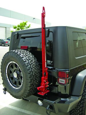 Rampage 2007-2018 Jeep Wrangler(JK) High Lift Jack Mount - Black - eliteracefab.com