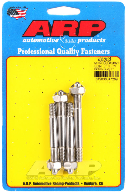 ARP Moroso 64927 Dual Return Spring w/ 1in Spacer Plate SS Carb Stud Kit ARP