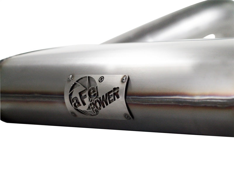 aFe MACHForce XP Exhausts Cat-Back/Hi Tuck SS-409 EXH CB/HT Jeep Wrangler 4Dr 2012 V6-3.6L - eliteracefab.com