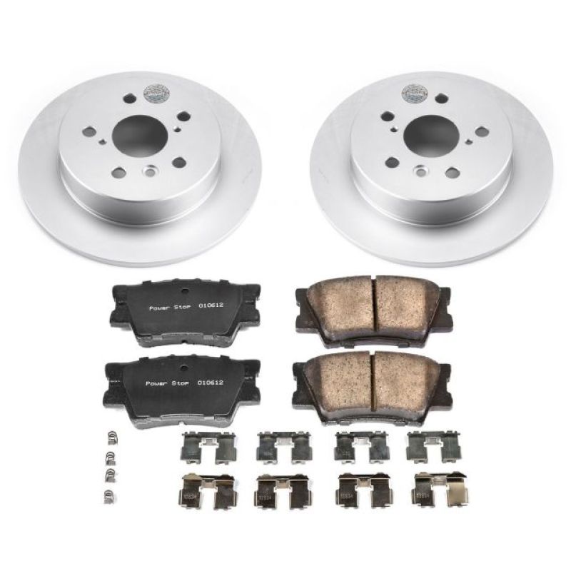 Power Stop 18-19 Toyota Camry Rear Z17 Evolution Geomet Coated Brake Kit - eliteracefab.com