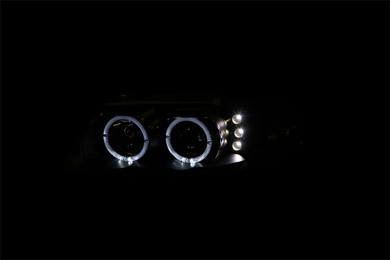 ANZO USA Ford Mustang Projector Headlights Black G2 Dual Projector; 1999-2004 - eliteracefab.com